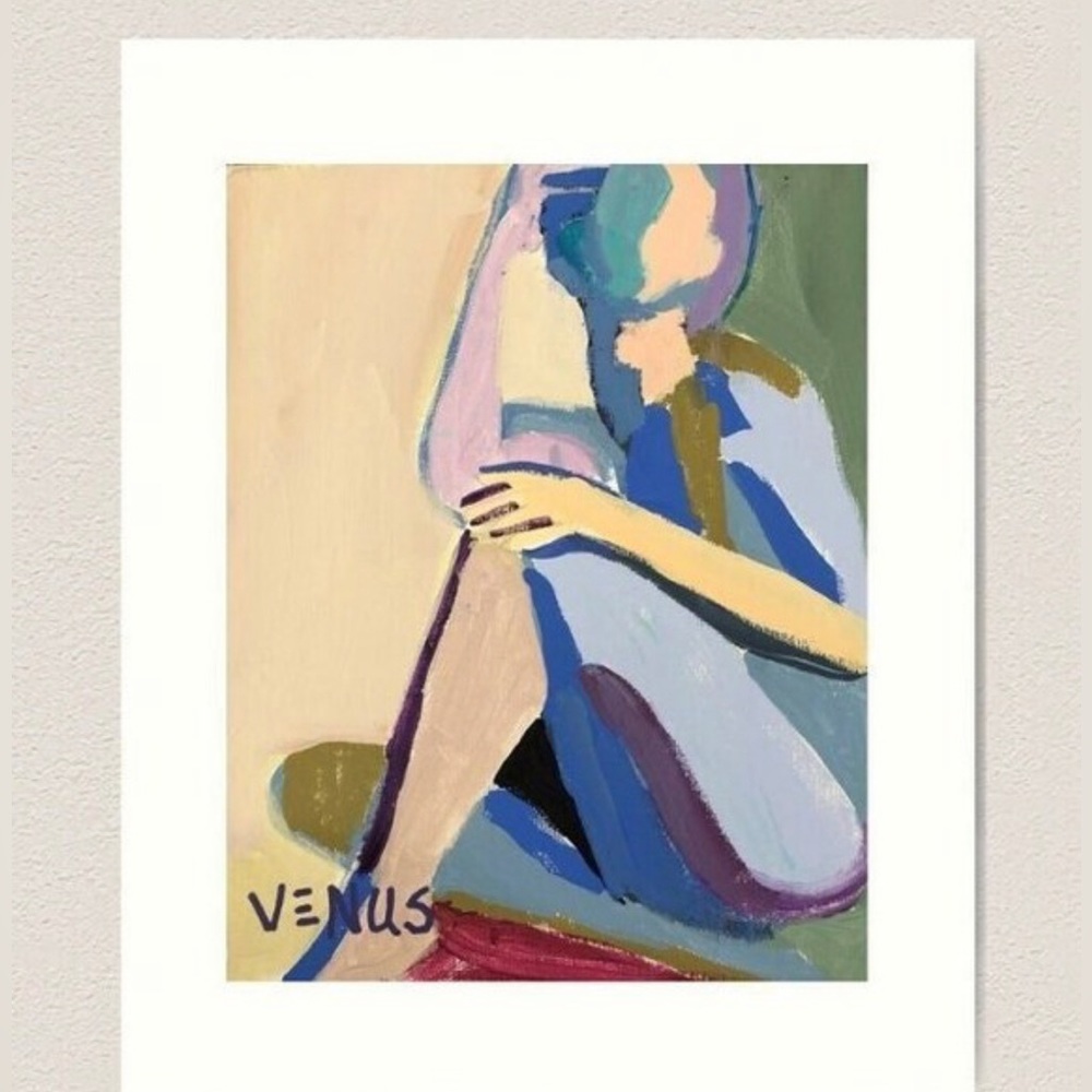 GRACEFUL ll 16x20 Art Print Figurative Woman Modern Abstract Portrait Painting